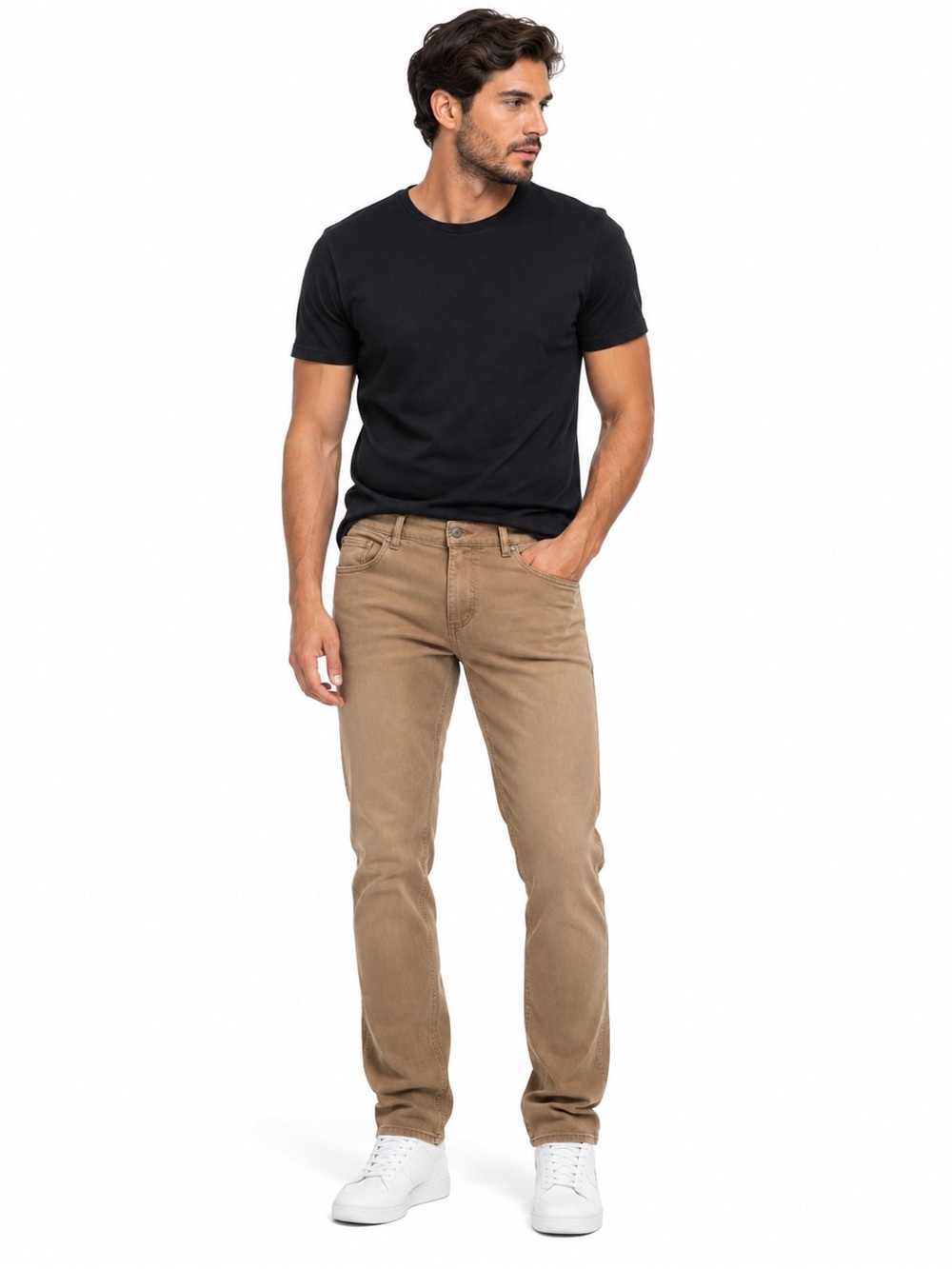 DL1961 Men's Slim Straight Jeans in Tan size 30x34
